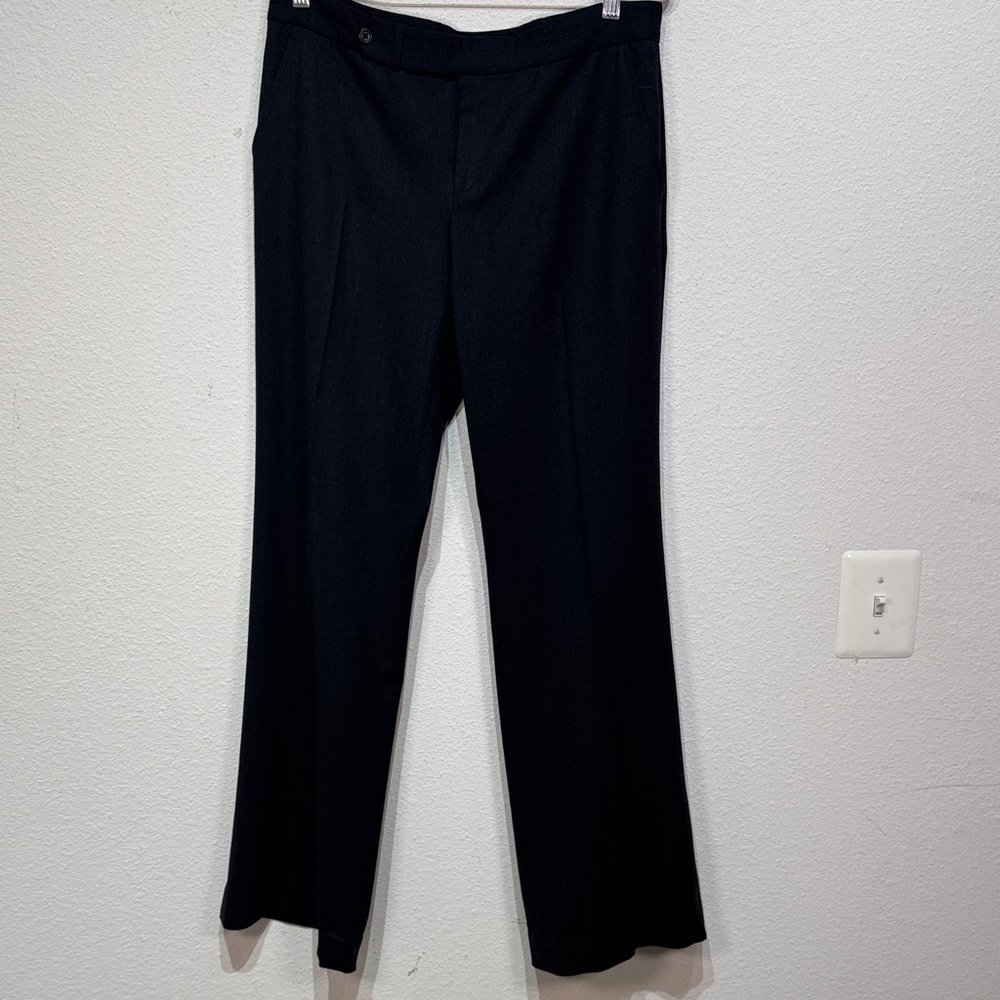 Ralph Lauren black label Elegant Black Wool Dress Pants size 8
